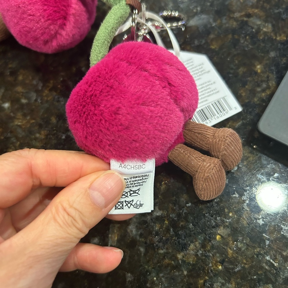 Amuseables Cherries Bag Charm - Picture 5 of 5